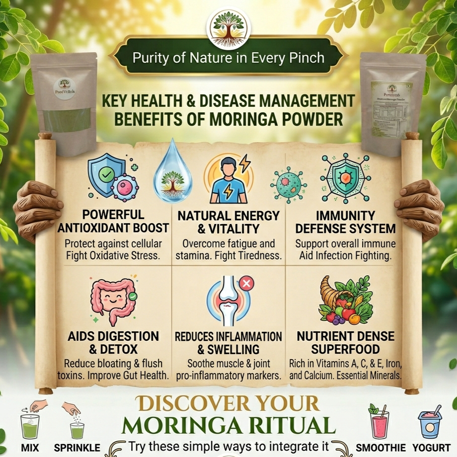 Purevriksh Moringa powder Benifits Purevriksh Moringa powder Benifits